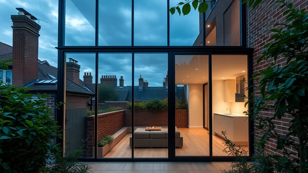 Glass Extension Walls Beaconsfield