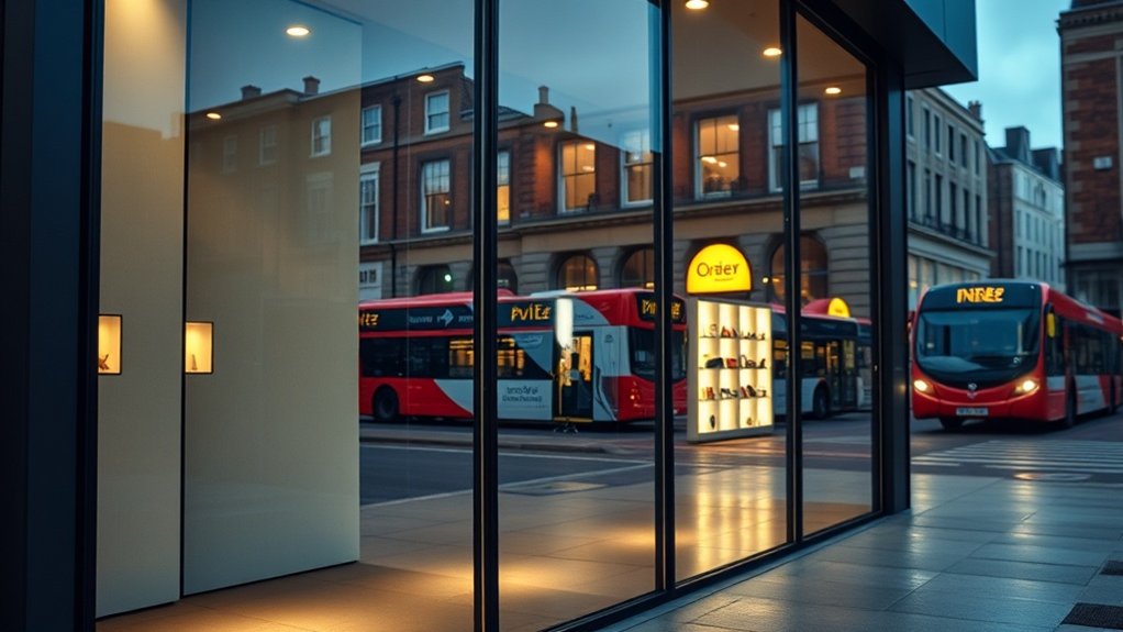 Shop Front Glazing Knotty Green