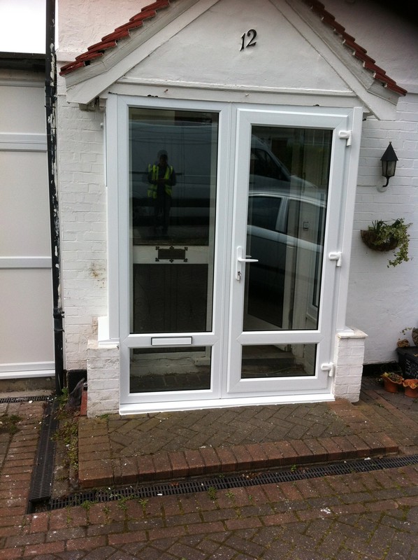 uPVC French doors fitted as front entrance in Beaconsfield